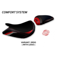 HOUSSE DE SELLE COMPATIBLE SUZUKI GSX S 1000 (15-20) MODÈLE PAHIA SPECIAL COLOR - Type : CONFORT, Logo : AVEC LOGO, Couleur : ROUGE GRIS