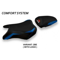 HOUSSE DE SELLE COMPATIBLE SUZUKI GSX S 750 (17-21) MODÈLE HOKOTA 1 - Logo : AVEC LOGO, Couleur : BLEU, Type : CONFORT 