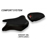 HOUSSE DE SELLE COMPATIBLE SUZUKI GSX S 750 (17-21) MODÈLE HOKOTA 1 - Logo : AVEC LOGO, Couleur : BLEU, Type : CONFORT