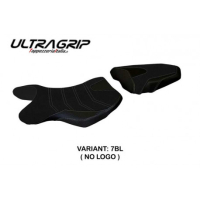 HOUSSE DE SELLE COMPATIBLE SUZUKI GSR 750 (10-17) MODÈLE SIENA - Logo : AVEC LOGO, Couleur : BLANC, Type : ULTRAGRIP