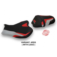 HOUSSE DE SELLE COMPATIBLE SUZUKI GSX R 1000 (09-16) MODÈLE CEVIO SPECIAL COLOR - Logo : AVEC LOGO, Couleur : ROUGE ARGENT, Type : STANDARD 