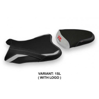 HOUSSE DE SELLE COMPATIBLE SUZUKI GSX R 600/750 (06-07) MODÈLE NIKITI - Logo : AVEC LOGO, Couleur : BLEU, Type : STANDARD