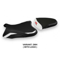 HOUSSE DE SELLE COMPATIBLE SUZUKI GSX R 600/750 (06-07) MODÈLE NIKITI - Logo : AVEC LOGO, Couleur : BLEU, Type : STANDARD