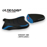 HOUSSE DE SELLE COMPATIBLE SUZUKI GSX R 600/750 (06-07) MODÈLE THASOS - Logo : AVEC LOGO, Couleur : BLEU, Type : ULTRAGRIP 