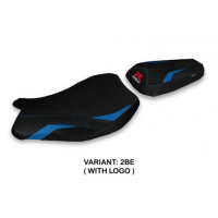 HOUSSE DE SELLE COMPATIBLE SUZUKI GSX R 1000 (17-21) MODÈLE ELMAS - Logo : AVEC LOGO, Couleur : BLEU, Type : STANDARD 
