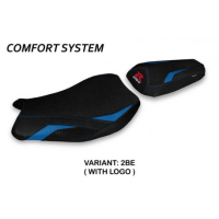 HOUSSE DE SELLE COMPATIBLE SUZUKI GSX R 1000 (17-21) MODÈLE PACECO - Type : CONFORT, Logo : AVEC LOGO, Couleur : GRIS GRIS
