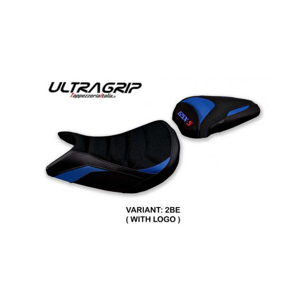 HOUSSE DE SELLE COMPATIBLE SUZUKI GSX S 1000 F (15-20) MODÈLE RAGLAN - Couleur : BLEU, Logo : AVEC LOGO, Type : ULTRAGRIP