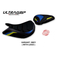 HOUSSE DE SELLE COMPATIBLE SUZUKI GSX S 1000 (15-20) MODÈLE MAVORA COLORIS SPÉCI - Logo : AVEC LOGO, Type : ULTRAGRIP, Couleur : ROUGE GRIS