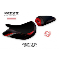 HOUSSE DE SELLE COMPATIBLE SUZUKI GSX S 1000 (21-22) MODÈLE LINDI SPECIAL COLOR - Logo : AVEC LOGO, Couleur : BLEU JAUNE, Type : CONFORT