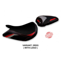 HOUSSE DE SELLE COMPATIBLE SUZUKI GSX S 1000 (21-22) MODÈLE LINDI SPECIAL COLOR - Logo : AVEC LOGO, Type : ULTRAGRIP, Couleur : BLEU JAUNE