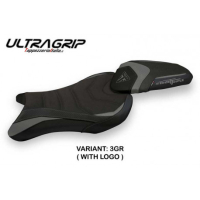 HOUSSE DE SELLE COMPATIBLE TRIUMPH STREET TRIPLE (17-22) MODÈLE AVANE 1 - Logo : AVEC LOGO, Couleur : BLANC, Type : ULTRAGRIP