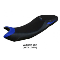 HOUSSE DE SELLE COMPATIBLE TRIUMPH TIGER 660 (21-22) MODÈLE DERRY - Logo : AVEC LOGO, Couleur : NOIR, Type : CONFORT