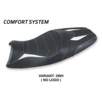 HOUSSE DE SELLE COMPATIBLE TRIUMPH SPEED TRIPLE (05-10) MODÈLE JORGE - Logo : SANS LOGO, Couleur : ORANGE, Type : CONFORT