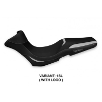 HOUSSE DE SELLE COMPATIBLE  TRIUMPH TIGER 1050 SPORT (13-20) MODÈLE JULFA - Logo : AVEC LOGO, Couleur : NOIR, Type : STANDARD