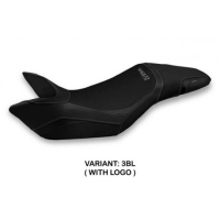HOUSSE DE SELLE COMPATIBLE TRIUMPH SPEED TRIPLE (11-15) MODÈLE HEIC 1 - Logo : AVEC LOGO, Couleur : ARGENT, Type : STANDARD 