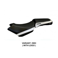 HOUSSE DE SELLE COMPATIBLE TRIUMPH TIGER 1200 (18-21) MODÈLE VENEZIA 1 - Couleur : BLANC, Type : CONFORT, Logo : AVEC LOGO