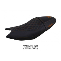 HOUSSE DE SELLE COMPATIBLE TRIUMPH TRIDENT 660 (21-22) MODÈLE SIHLAR - Couleur : ROUGE, Type : STANDARD, Logo : AVEC LOGO