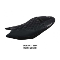 HOUSSE DE SELLE COMPATIBLE TRIUMPH TRIDENT 660 (21-22) MODÈLE SIHLAR - Couleur : ROUGE, Type : STANDARD, Logo : AVEC LOGO