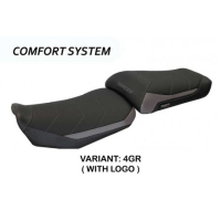 HOUSSE DE SELLE COMPATIBLE YAMAHA TRACER 900 (15-17) MODÈLE RAPALLO 1 - Logo : AVEC LOGO, Couleur : ROUGE, Type : CONFORT