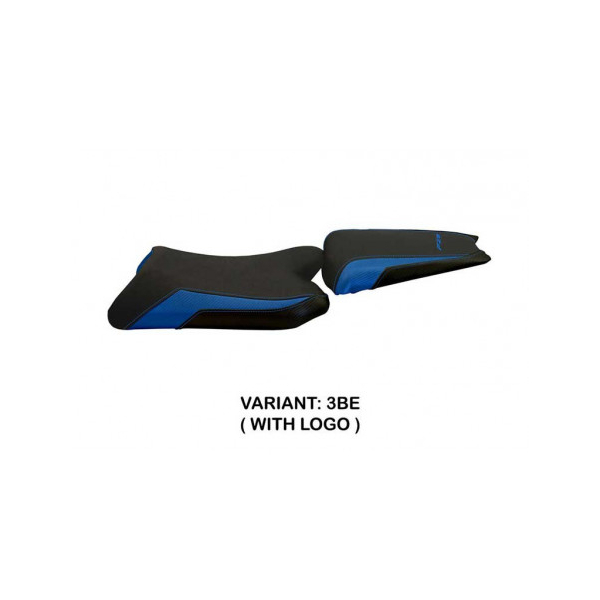 HOUSSE DE SELLE COMPATIBLE YAMAHA FZ8 (10-16) MODÈLE PERUGIA 2 - Couleur : BLEU, Type : STANDARD, Logo : AVEC LOGO