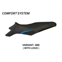 HOUSSE DE SELLE COMPATIBLE YAMAHA MT-09 (13-20) MODÈLE GALLIPOLI 4 - Couleur : NOIR, Type : CONFORT, Logo : AVEC LOGO