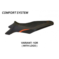 HOUSSE DE SELLE COMPATIBLE YAMAHA MT-09 (13-20) MODÈLE GALLIPOLI 4 - Couleur : NOIR, Type : CONFORT, Logo : AVEC LOGO