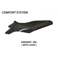 HOUSSE DE SELLE COMPATIBLE YAMAHA MT-09 (13-20) MODÈLE GALLIPOLI 4 - Couleur : NOIR, Type : CONFORT, Logo : AVEC LOGO