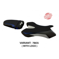 HOUSSE DE SELLE COMPATIBLE YAMAHA R1 (04-06) MODÈLE ARGO SPECIAL COLOR - Logo : AVEC LOGO, Couleur : BLEU ARGENT, Type : STANDARD 