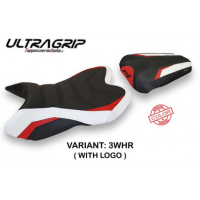 HOUSSE DE SELLE COMPATIBLE YAMAHA R1 (07-08) MODÈLE HABAY SPECIAL COLOR - Logo : AVEC LOGO, Type : ULTRAGRIP, Couleur : BLEU BLANC