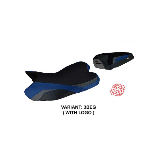 HOUSSE DE SELLE COMPATIBLE YAMAHA R1 (09-14) MODÈLE KAYAPO SPECIAL COLOR - Type : STANDARD, Logo : AVEC LOGO, Couleur : ROUGE BLANC