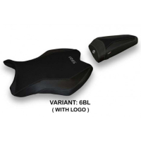 HOUSSE DE SELLE COMPATIBLE YAMAHA R6 (17-22) MODÈLE VAASA 3 - Type : STANDARD, Logo : AVEC LOGO, Couleur : ARGENT