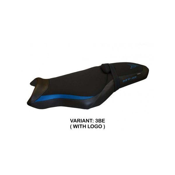 HOUSSE DE SELLE COMPATIBLE YAMAHA MT-10 (17-22) MODÈLE ARSENAL 1 - Logo : AVEC LOGO, Couleur : BLEU, Type : STANDARD