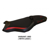 HOUSSE DE SELLE COMPATIBLE YAMAHA MT-10 (17-22) MODÈLE ARSENAL 1 - Logo : AVEC LOGO, Couleur : NOIR, Type : STANDARD