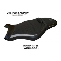 HOUSSE DE SELLE COMPATIBLE  YAMAHA MT-10 (17-22) MODÈLE LENO 1 - Logo : AVEC LOGO, Couleur : BLEU, Type : ULTRAGRIP