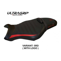 HOUSSE DE SELLE COMPATIBLE  YAMAHA MT-10 (17-22) MODÈLE LENO 1 - Logo : AVEC LOGO, Couleur : ROUGE, Type : ULTRAGRIP