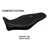 HOUSSE DE SELLE COMPATIBLE YAMAHA MT-09 (21-22) MODÈLE ATOS CONFORT, BLEU, AVEC - Logo : AVEC LOGO, Couleur : GRIS GRIS, Type : CONFORT