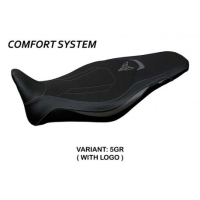 HOUSSE DE SELLE COMPATIBLE YAMAHA MT-09 (21-22) MODÈLE ATOS CONFORT, BLEU, AVEC - Logo : AVEC LOGO, Couleur : ARGENT, Type : CONFORT