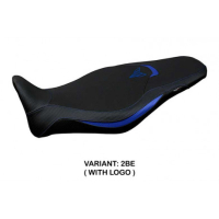 HOUSSE DE SELLE COMPATIBLE YAMAHA MT-09 (21-22) MODÈLE ATOS CONFORT, BLEU, AVEC - Type : CONFORT, Logo : AVEC LOGO, Couleur : ARGENT