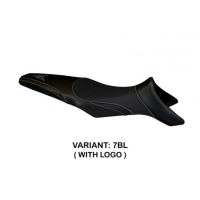 HOUSSE DE SELLE COMPATIBLE YAMAHA MT-09 (13-20) MODÈLE RICCIONE - Logo : AVEC LOGO, Couleur : ORANGE, Type : STANDARD