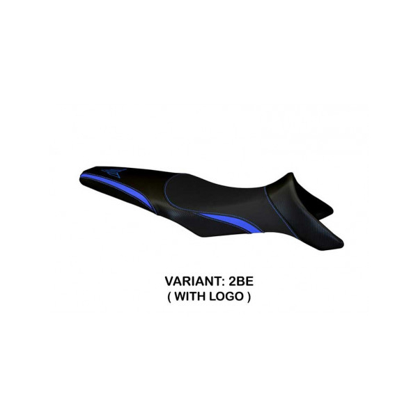 HOUSSE DE SELLE COMPATIBLE YAMAHA MT-09 (13-20) MODÈLE RICCIONE - Logo : AVEC LOGO, Couleur : ROUGE, Type : STANDARD