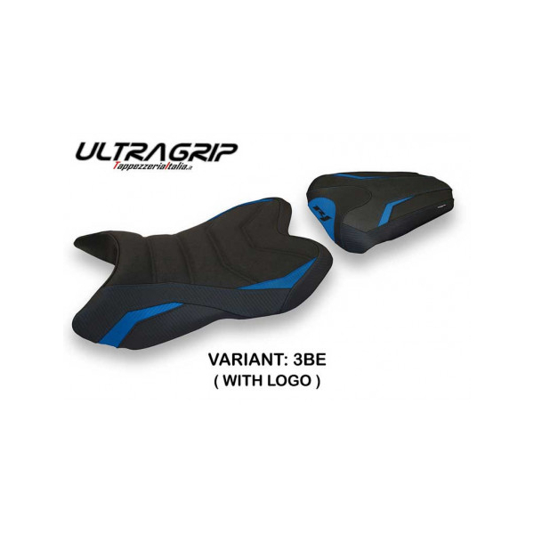 HOUSSE DE SELLE COMPATIBLE YAMAHA R1 (07-08) MODÈLE HABAY 1 - Couleur : NOIR, Logo : AVEC LOGO, Type : ULTRAGRIP