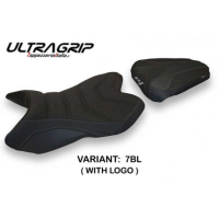 HOUSSE DE SELLE COMPATIBLE YAMAHA R1 (07-08) MODÈLE HABAY 1 - Logo : AVEC LOGO, Couleur : ARGENT, Type : ULTRAGRIP