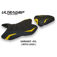 HOUSSE DE SELLE COMPATIBLE YAMAHA R1 (07-08) MODÈLE HABAY 1 - Logo : AVEC LOGO, Couleur : JAUNE, Type : ULTRAGRIP