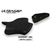 HOUSSE DE SELLE COMPATIBLE  YAMAHA R6 (17-22) MODÈLE HELSINKI 1 - Couleur : NOIR, Logo : AVEC LOGO, Type : ULTRAGRIP