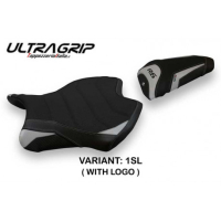 HOUSSE DE SELLE COMPATIBLE  YAMAHA R6 (17-22) MODÈLE HELSINKI 1 - Logo : AVEC LOGO, Couleur : NOIR, Type : ULTRAGRIP
