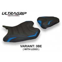HOUSSE DE SELLE COMPATIBLE YAMAHA R6 (08-16) MODÈLE BARDI 1 - Couleur : BLEU, Logo : AVEC LOGO, Type : ULTRAGRIP 