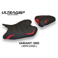 HOUSSE DE SELLE COMPATIBLE YAMAHA R6 (08-16) MODÈLE BARDI 1 - Logo : AVEC LOGO, Couleur : BLEU, Type : ULTRAGRIP