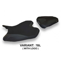 HOUSSE DE SELLE COMPATIBLE YAMAHA R6 (08-16) MODÈLE ROSSANO 1 - Type : STANDARD, Logo : AVEC LOGO, Couleur : ARGENT