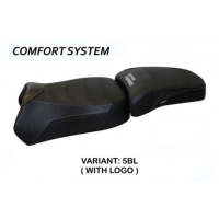 HOUSSE DE SELLE COMPATIBLE YAMAHA SUPER TENERE 1200 (10-20) MODÈLE MAUI - Logo : AVEC LOGO, Couleur : BLEU, Type : CONFORT
