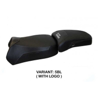 HOUSSE DE SELLE COMPATIBLE YAMAHA SUPER TENERE 1200 (10-20) MODÈLE MAUI - Logo : AVEC LOGO, Couleur : NOIR, Type : CONFORT